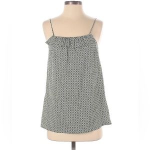 J. CREW Spaghetti Strap Single Ruffle Neck Top